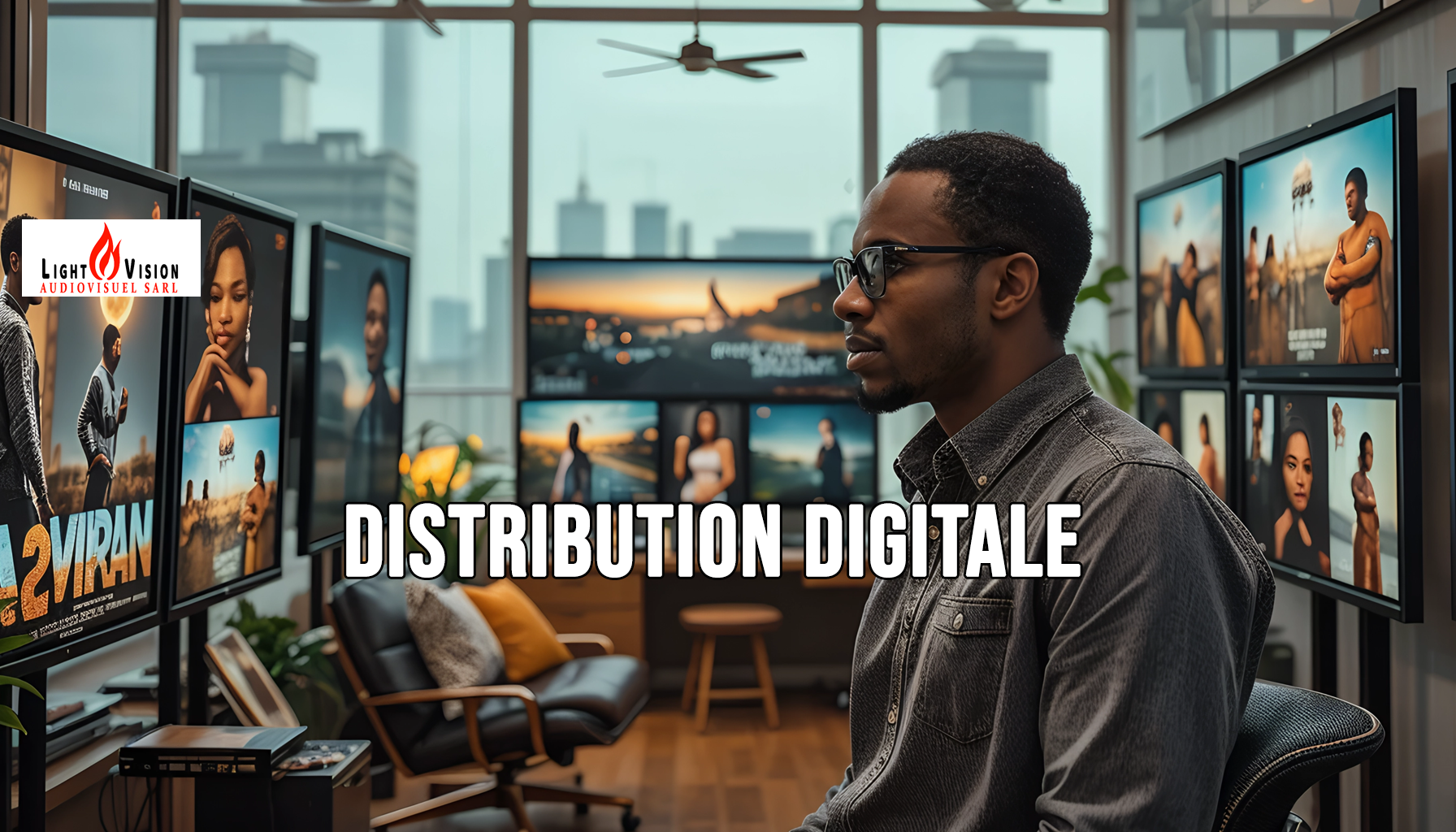 Studio d’enregistrement pour le doublage